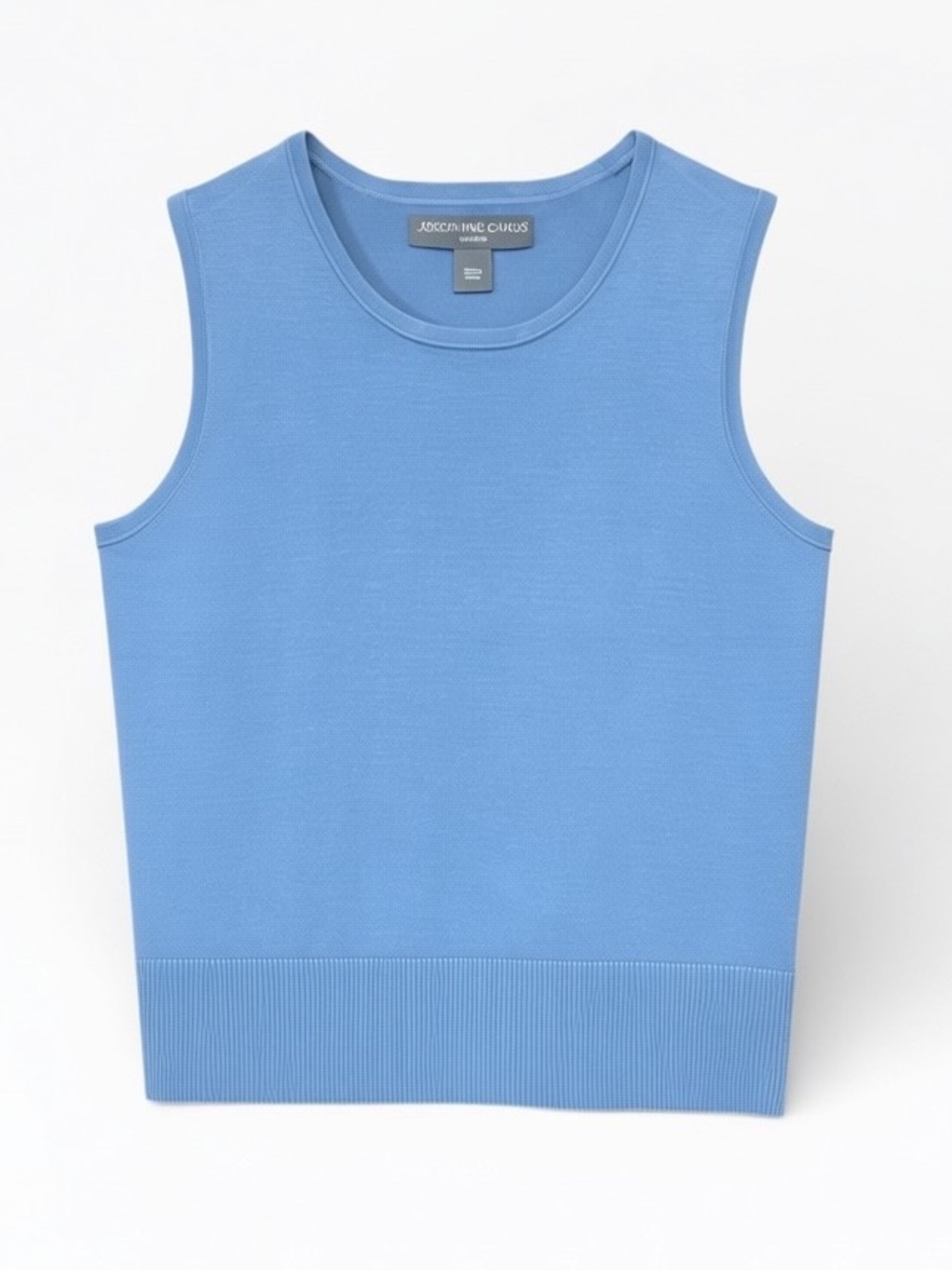 Josephine Chaus Silk Blend Sleeveless Sweater Blue Women’s Size Medium Petite